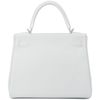 Hermès Kelly Retourne 28 White Clemence PHW