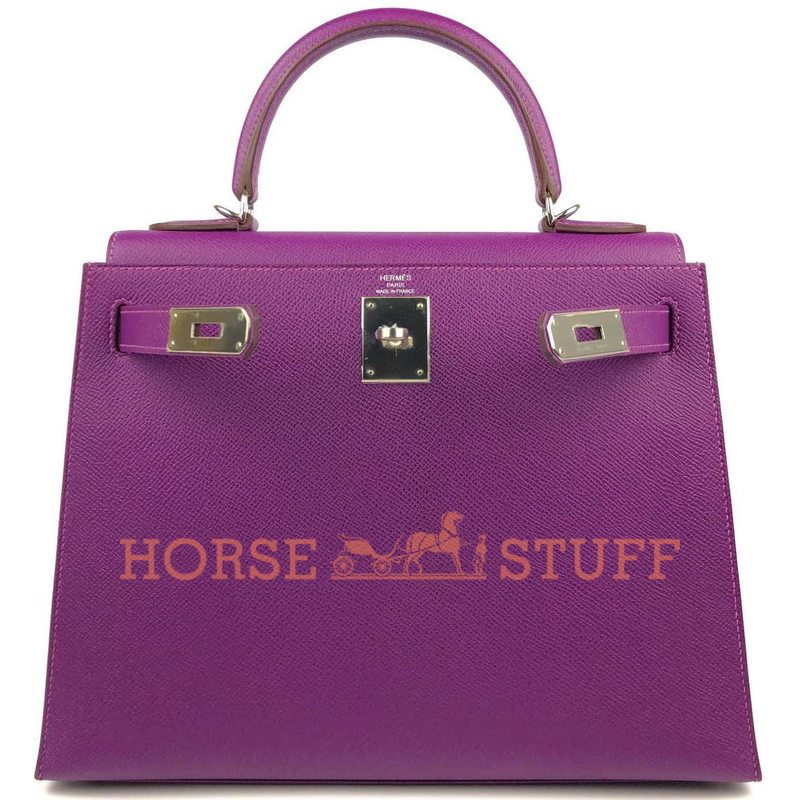 Hermès Kelly Sellier 28 Anemone Epsom PHW