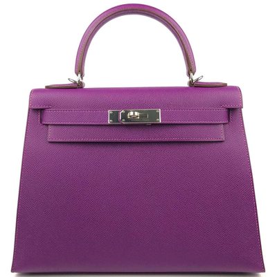 Hermès Kelly Sellier 28 Anemone Epsom PHW