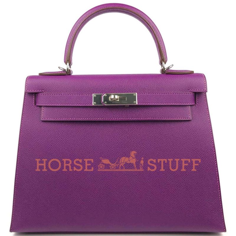 Hermès Kelly Sellier 28 Anemone Epsom PHW