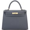 Hermès Kelly Sellier 28 Ardoise Epsom Permabrass