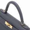 Hermès Kelly Sellier 28 Ardoise Epsom Permabrass