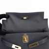 Hermès Kelly Sellier 28 Ardoise Epsom Permabrass