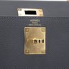Hermès Kelly Sellier 28 Ardoise Epsom Permabrass