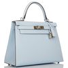 Hermès Kelly Sellier 28 Blue Brume Epsom PHW