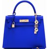 Hermès Kelly Sellier 28 Blue Electrique Epsom GHW