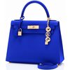 Hermès Kelly Sellier 28 Blue Electrique Epsom GHW