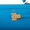 Hermès Kelly Sellier 28 Blue Frida Epsom GHW