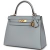 Hermès Kelly Sellier 28 Blue Glacier Epsom GHW