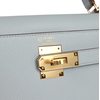 Hermès Kelly Sellier 28 Blue Glacier Epsom GHW