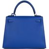 Hermès Kelly Sellier 28 Blue Royal Epsom PHW