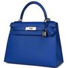 Hermès Kelly Sellier 28 Blue Royal Epsom PHW