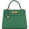 Hermès Kelly Sellier 28 Cactus Epsom GHW