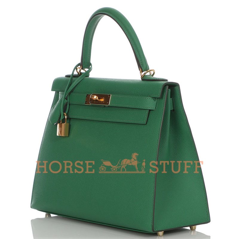 Hermès Kelly Sellier 28 Cactus Epsom GHW