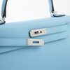 Hermès Kelly Sellier 28 Celeste Epsom PHW