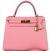 Hermès Kelly Sellier 28 Rose Confetti Epsom GHW