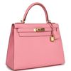 Hermès Kelly Sellier 28 Rose Confetti Epsom GHW