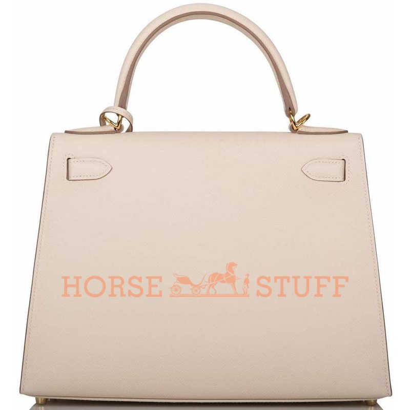 Hermès Kelly Sellier 28 Craie Epsom GHW