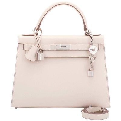 Hermès Kelly Sellier 28 Craie Epsom PHW