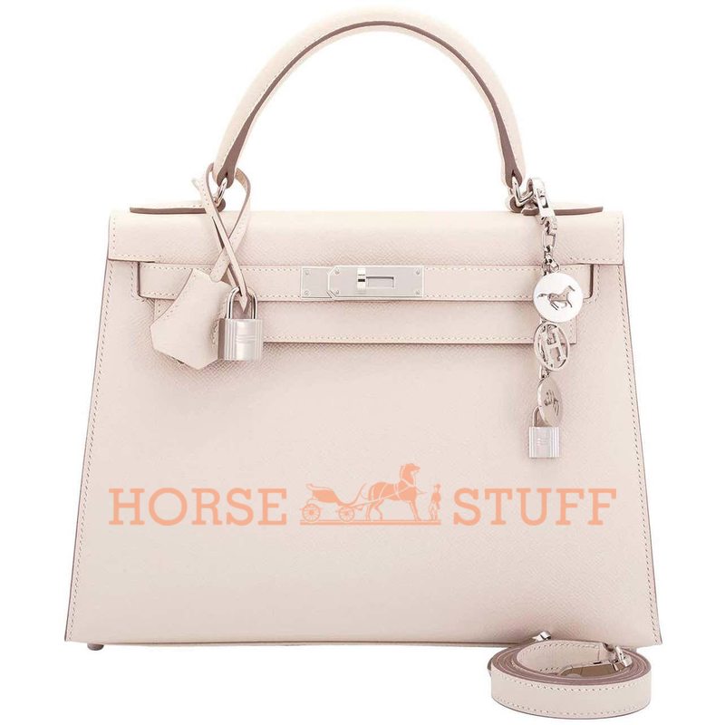 Hermès Kelly Sellier 28 Craie Epsom PHW