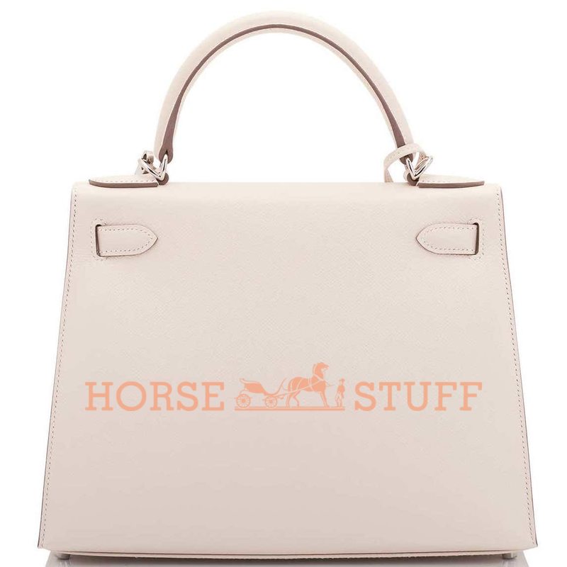 Hermès Kelly Sellier 28 Craie Epsom PHW