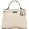 Hermès Kelly Sellier 28 Craie Epsom PHW