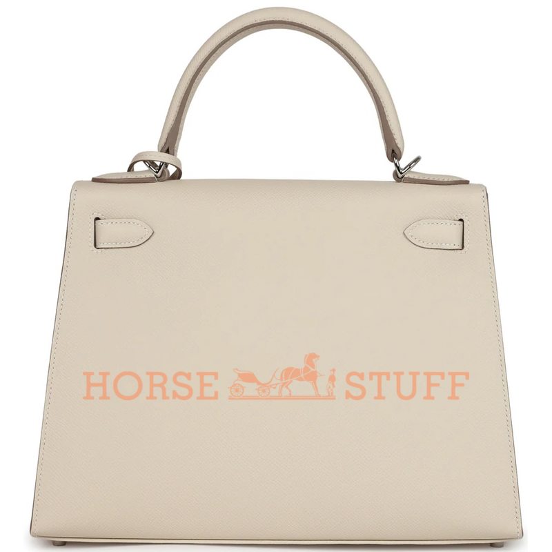 Hermès Kelly Sellier 28 Craie Epsom PHW