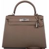 Hermès Kelly Sellier 28 Etoupe Epsom PHW