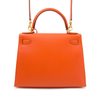 Hermès Kelly Sellier 28 Feu Epsom GHW