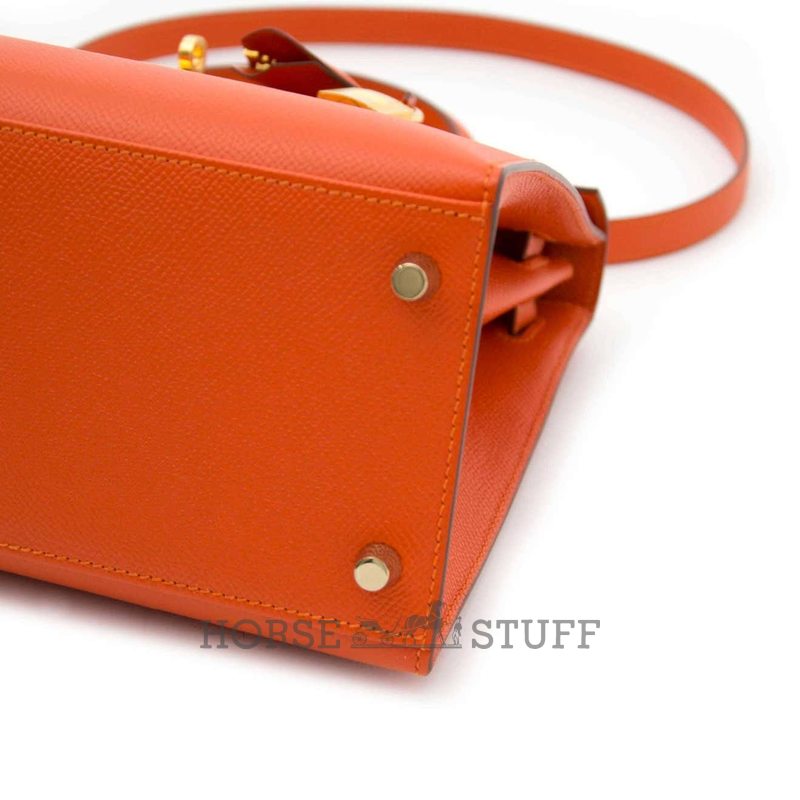 Hermès Kelly Sellier 28 Feu Epsom GHW