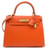 Hermès Kelly Sellier 28 Feu Epsom GHW