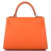 Hermès Kelly Sellier 28 Feu Epsom PHW