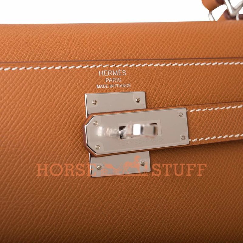 Hermès Kelly Sellier 28 Gold Epsom PHW