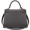 Hermès Kelly Sellier 28 Gris Meyer Epsom GHW