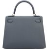 Hermès Kelly Sellier 28 Gris Misty Epsom Permabrass