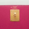 Hermès Kelly Sellier 28 Special Order HSS Tricolor Rose Tyrien / White / Blue Sapphire Epsom BGHW