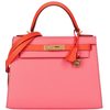 Hermès Kelly Sellier 28 Special Order HSS Rose Azalea / Rose Jaipur Epsom GHW