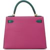 Hermès Kelly Sellier 28 Special Order HSS Rose Pourpre / Malachite Epsom BGHW