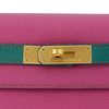 Hermès Kelly Sellier 28 Special Order HSS Rose Pourpre / Malachite Epsom BGHW