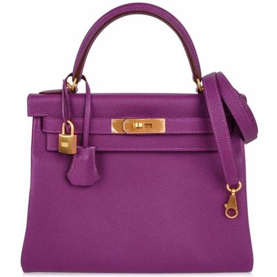 Hermès Kelly Retourne 28 Special Order HSS Verso Anemone / Pink Epsom BGHW