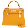 Hermès Kelly Sellier 28 Jaune Ambre Epsom GHW