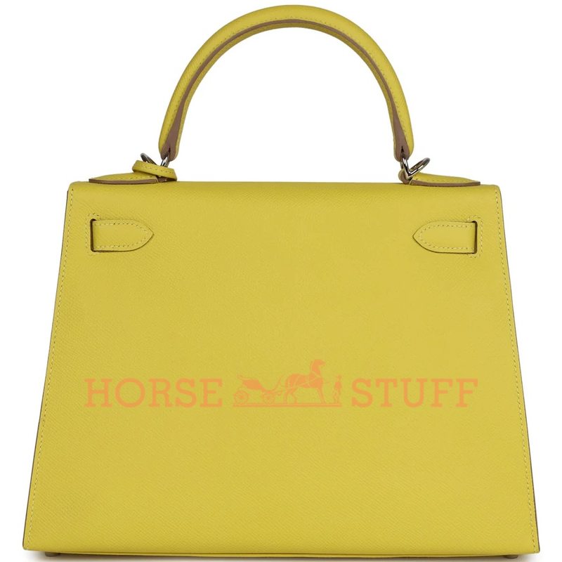 Hermès Kelly Sellier 28 Lime Epsom PHW