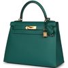 Hermès Kelly Sellier 28 Malachite Epsom GHW