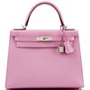 Hermès Kelly Sellier 28 Mauve Sylvestre Epsom PHW