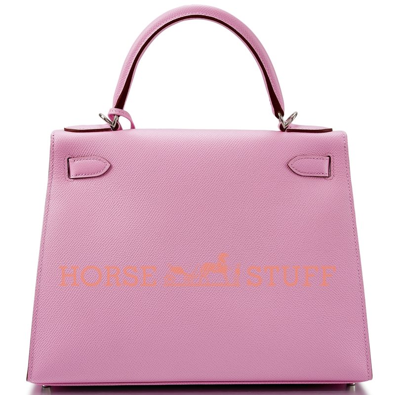 Hermès Kelly Sellier 28 Mauve Sylvestre Epsom PHW