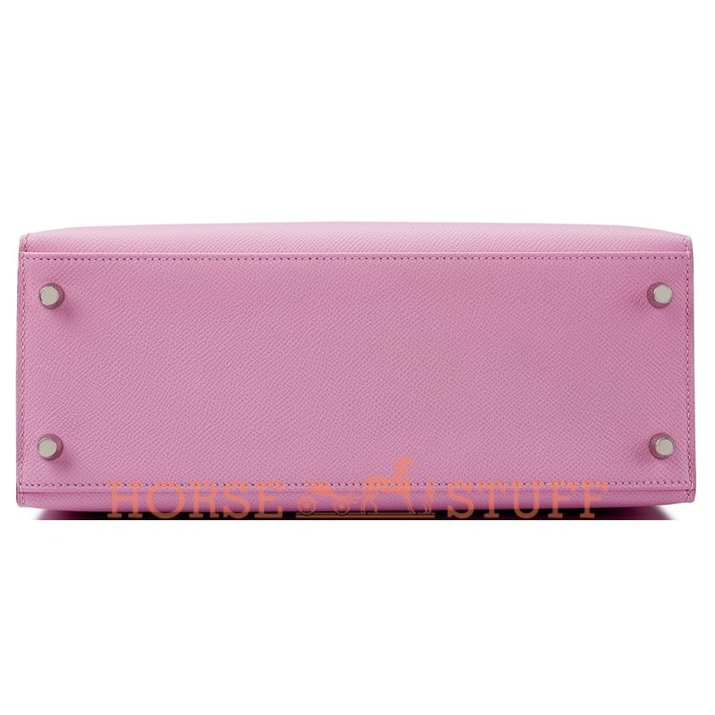 Hermès Kelly Sellier 28 Mauve Sylvestre Epsom PHW