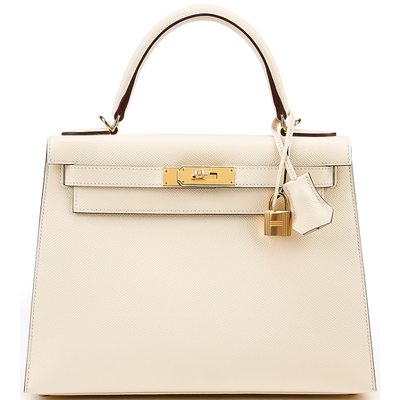 Hermès Kelly Sellier 28 Nata Epsom GHW