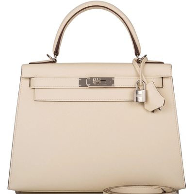 Hermès Kelly Sellier 28 Nata Epsom PHW