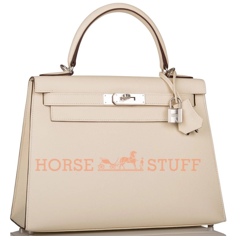 Hermès Kelly Sellier 28 Nata Epsom PHW