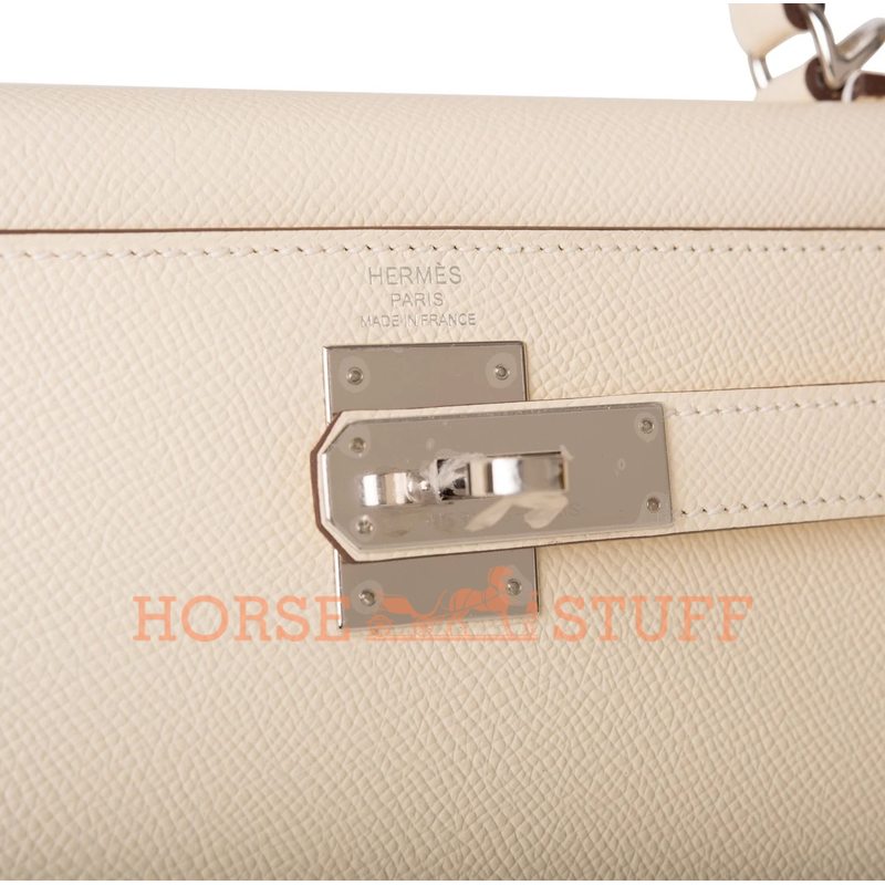 Hermès Kelly Sellier 28 Nata Epsom PHW